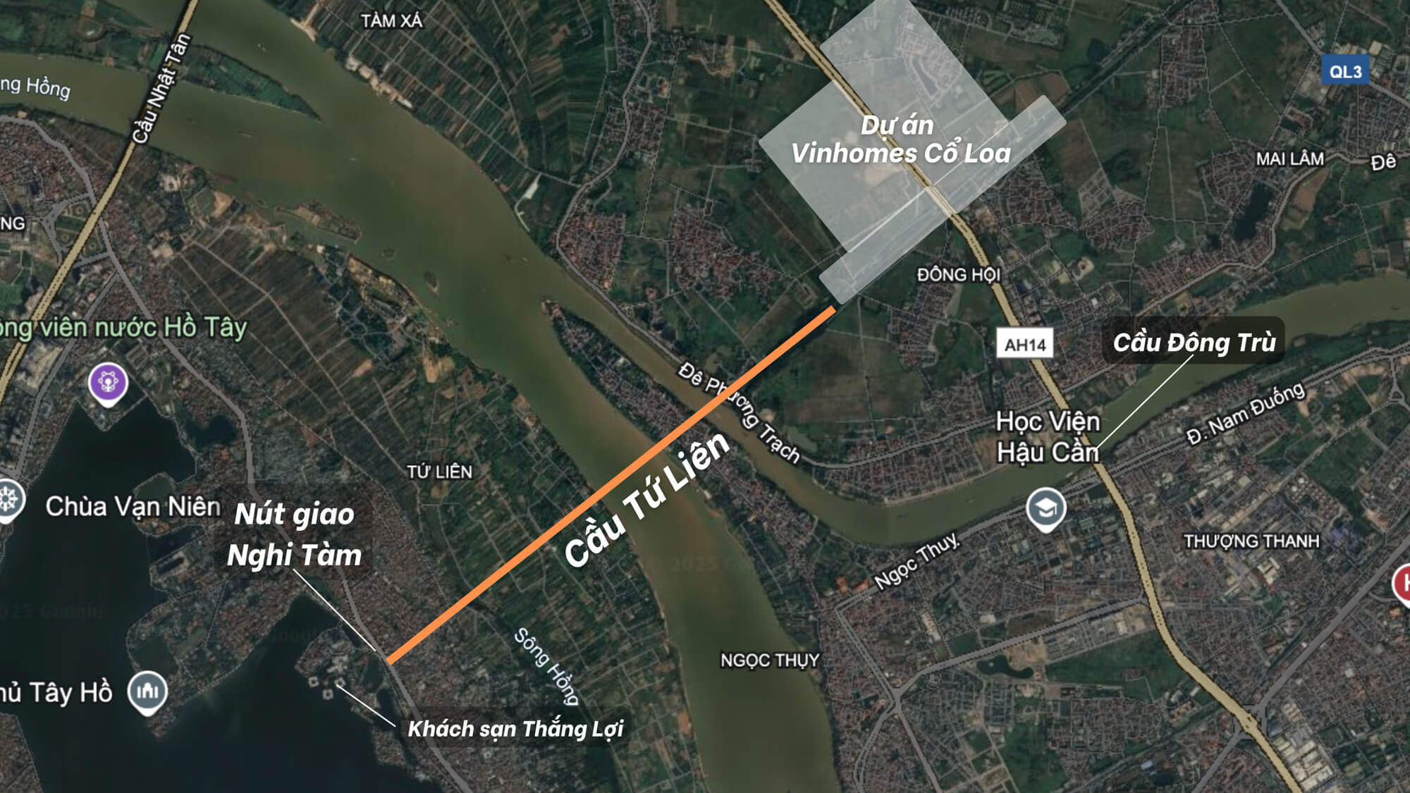 Siêu kết nối" sông Hồng: Đông Anh - Long Biên bứt phá, vươn mình thành "trái tim" kinh tế mới của Thủ đô 2 cac cau bac qua song Hong 1 2