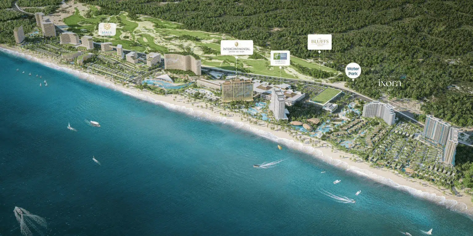 Maia Resort Hồ Tràm – Dự án nghỉ dưỡng ven biển đang thu hút nhà đầu tư 2 tong the du an maia ho tram tai the grand ho tram strip 1